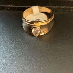 New gold plated stirling ring